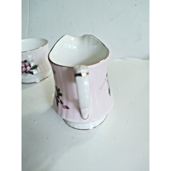Royal Windsor Bone China Creamer & Sugar set Floral - Picture 8 of 13